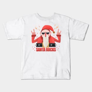 Santa Rocks Kids T-Shirt